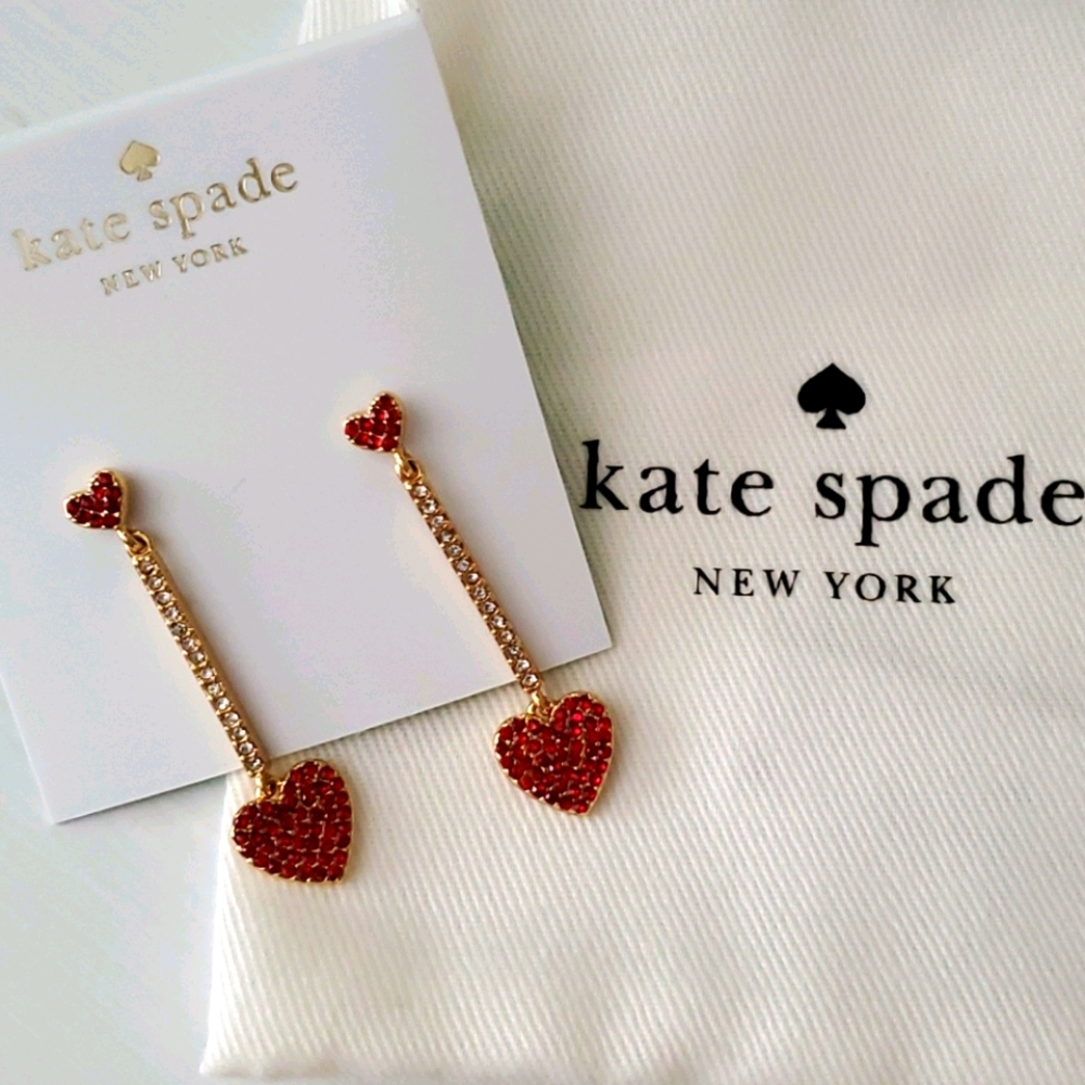 ❤♠️NWT kate spade heart drop earrings